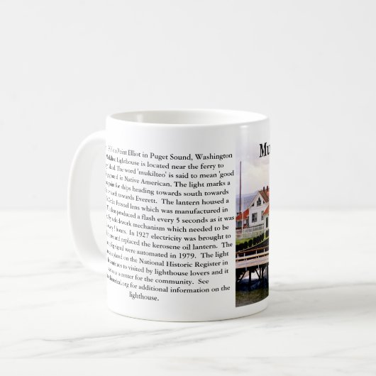 Mukilteo Lighthouse, Washington Tasse #2 (Vorderseite Links)