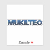 Mukilteo WA Aufkleber (Blatt)