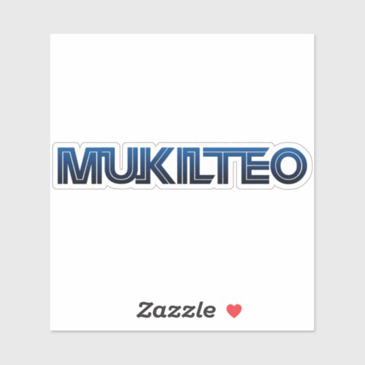 Mukilteo WA Aufkleber (Blatt)