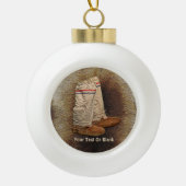 Muklugen auf Karibik-Fur Keramik Kugel-Ornament (Vorderseite)