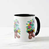 Mukluk Blume stickt Kaffeebecher-Tasse Tasse (VorderseiteRechts)