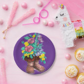 Mukluk Boots & Spring Blume Designed Paper Tellers Pappteller (Party)