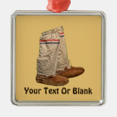 Mukluks Ornament Aus Metall (Vorne)