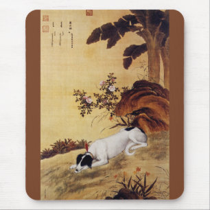 Mukongque 蓦空鹊 ~ Greyhound ~ Giuseppe Castiglione~ Mousepad