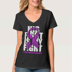 Mukoviszidose-Bewusstseinsmonat Lila Band Sein  T-Shirt