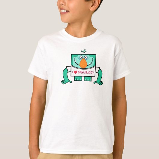 Mukpuddy - "l <3 Muk" Kids Ringer-Shirt T-Shirt (Vorderseite)