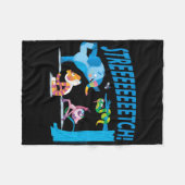 Mula und Freunde Stretch! Yoga Kinder  Fleecedecke (Vorderseite (Horizontal))