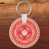 Mūlādhāra Mandala Chakra (Root chakra) Schlüsselanhänger (Vorderseite)