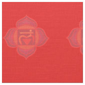 Muladhara oder Root Chakra Fabric Stoff (Nahaufnahme)