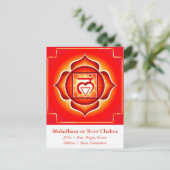 Muladhara oder Root Chakra Postcard Postkarte (Stehend Vorderseite)