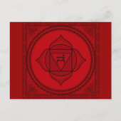 Muladhara oder root chakra Postcard Postkarte (Vorderseite)