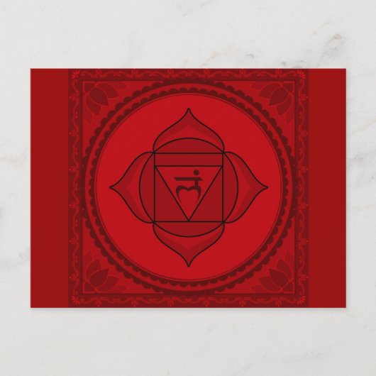 Muladhara oder root chakra Postcard Postkarte (Vorderseite)