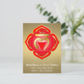 Muladhara oder Root Chakra Postcard Postkarte (Stehend Vorderseite)