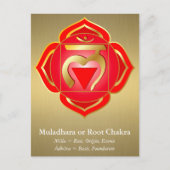 Muladhara oder Root Chakra Postcard Postkarte (Vorderseite)