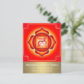 Muladhara oder Root Chakra Postcard Postkarte (Stehend Vorderseite)