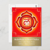 Muladhara oder Root Chakra Postcard Postkarte (Vorne/Hinten)