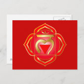 Muladhara oder root chakra Postcard Postkarte (Vorne/Hinten)