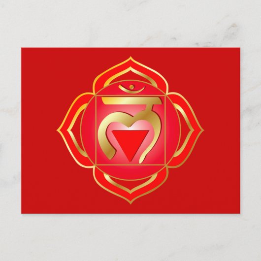 Muladhara oder root chakra Postcard Postkarte (Vorderseite)