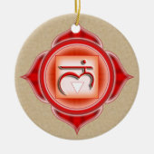 Muladhara oder Root der 1. Chakra Keramikornament (Vorne)