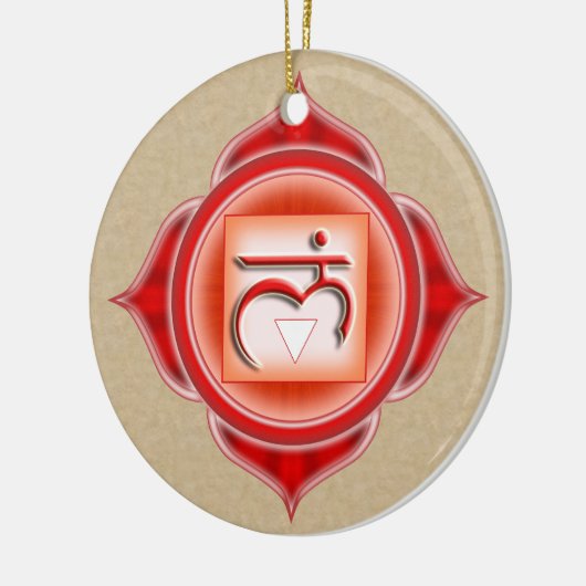 Muladhara oder Root der 1. Chakra Keramikornament (Links)