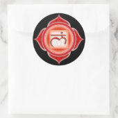 Muladhara oder Root der 1. Chakra Runder Aufkleber (Tasche)