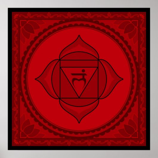 Muladhara oder Wurzelchakra-Poster Poster (Vorne)