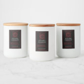 Muladhara Root Chakra Custom Candle Label  Lebensmitteletikett (Flaschen)