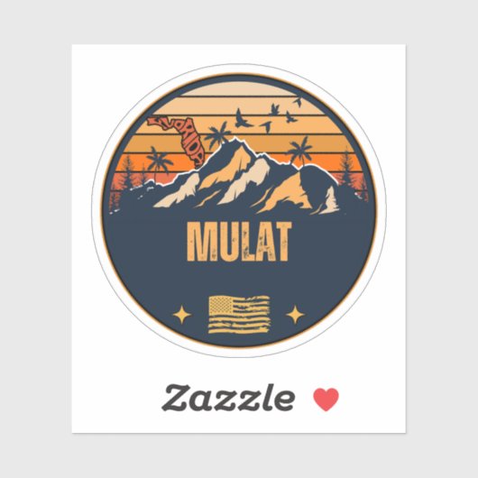 Mulat, Florida Aufkleber (Blatt)