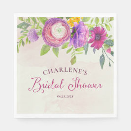 Mulberry and Ivory Dream Brautparty Serviette