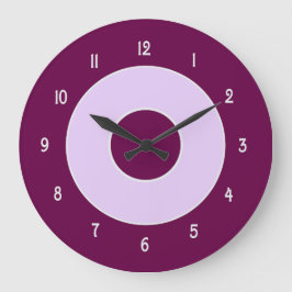 Mulberry and Lilac Wall Clock Große Wanduhr
