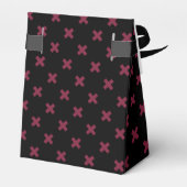 Mulberry-Kreuzstiche auf schwarz Geschenkschachtel (Rückseite)