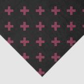 Mulberry-Kreuzstiche auf schwarz Seidenpapier (Ausschnitt)