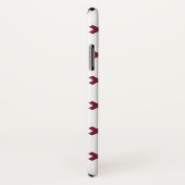 Mulberry-Kreuzstiche auf weiß Case-Mate iPhone Hülle (Hinten/Rechts)