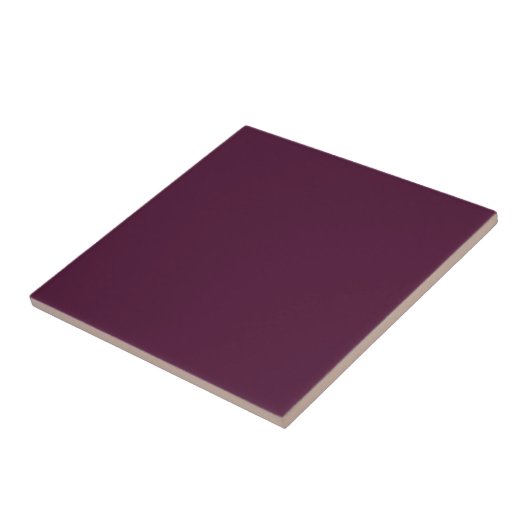 Mulberry Lila Solid Color Tile Fliese (Seite)