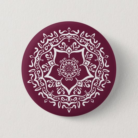 Mulberry Mandala Button (Vorderseite)