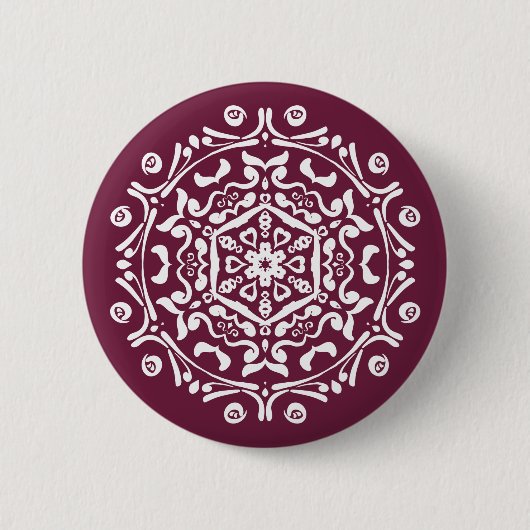 Mulberry Mandala Button (Vorderseite)