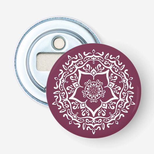 Mulberry Mandala Flaschenöffner (Vorderseite)
