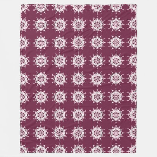 Mulberry Mandala Fleecedecke (Vorderseite)