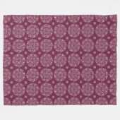 Mulberry Mandala Fleecedecke (Vorderseite (Horizontal))
