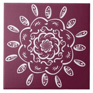 Mulberry Mandala Fliese