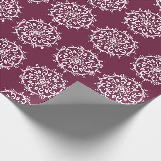 Mulberry Mandala Geschenkpapier (Ecke)