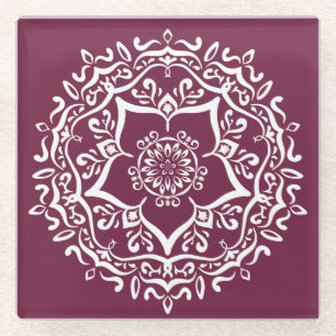 Mulberry Mandala Glasuntersetzer