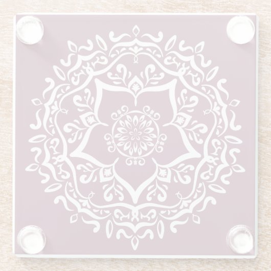 Mulberry Mandala Glasuntersetzer (Rückseite)