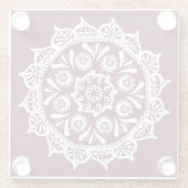 Mulberry Mandala Glasuntersetzer (Rückseite)