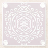 Mulberry Mandala Glasuntersetzer (Rückseite)