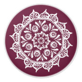 Mulberry Mandala Keramikknauf (Vorderseite)