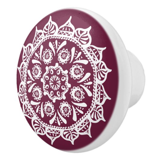 Mulberry Mandala Keramikknauf (Rechts)