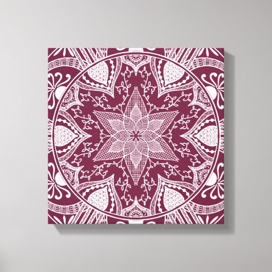 Mulberry Mandala Leinwanddruck (Vorderseite)