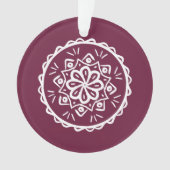 Mulberry Mandala Ornament (Vorderseite)