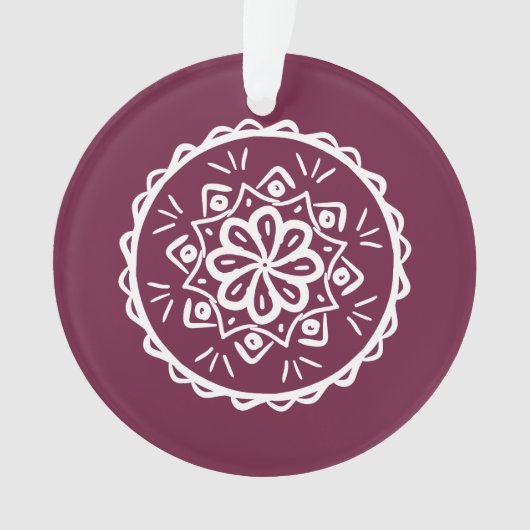 Mulberry Mandala Ornament (Vorderseite)